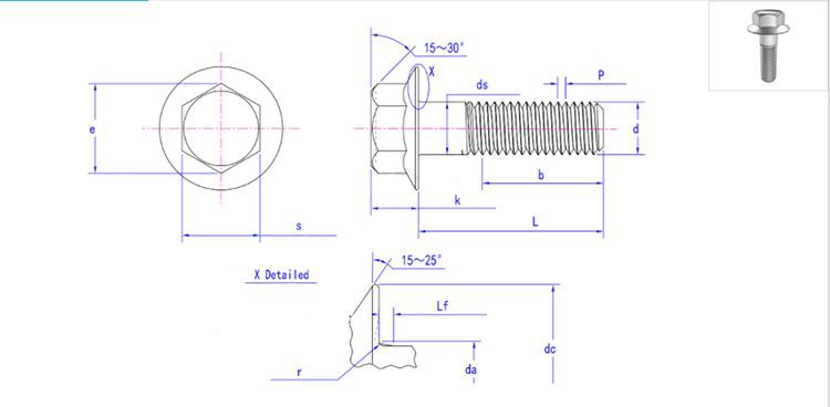 titanium flange screw