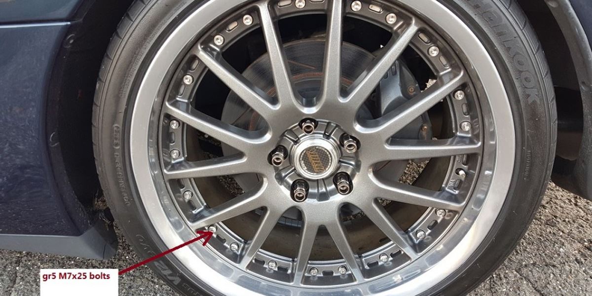 titanium rim bbs bolt use
